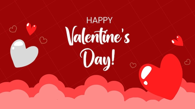 vector happy valentines day love banner design template