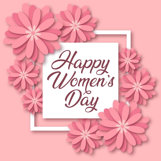 Vector Happy Women's Day Post Illustration