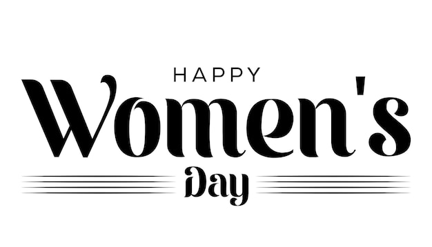 Vector vector happy womens day handwritten text