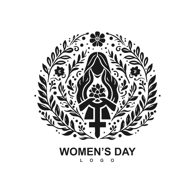 Vector happy womens day logo 8 march free vector