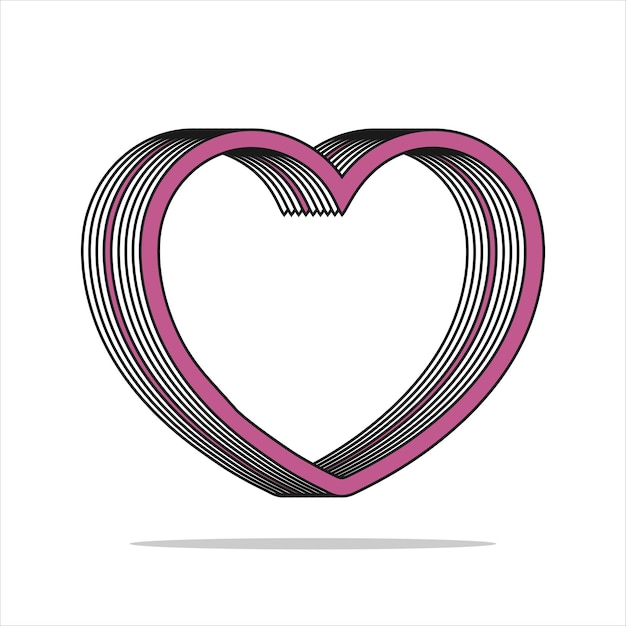 vector hart illustratie ontwerp liefde