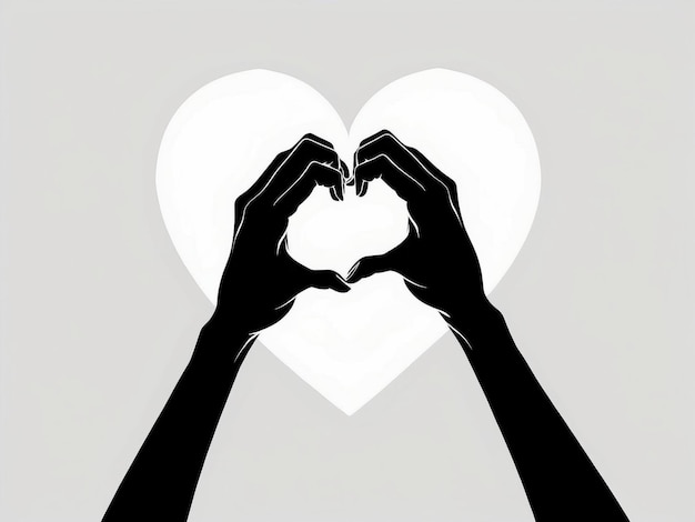 Vector vector heart hand gesture