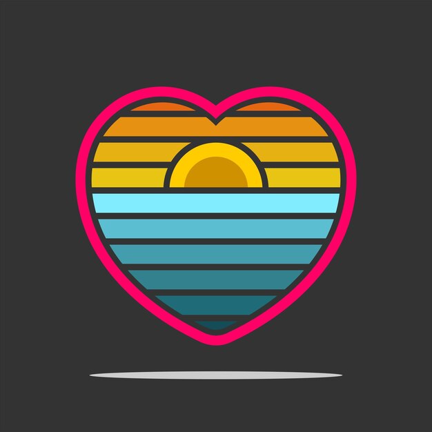 vector heart illustration design love