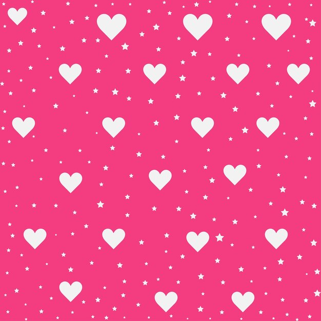 vector of heart pattern cute girly background