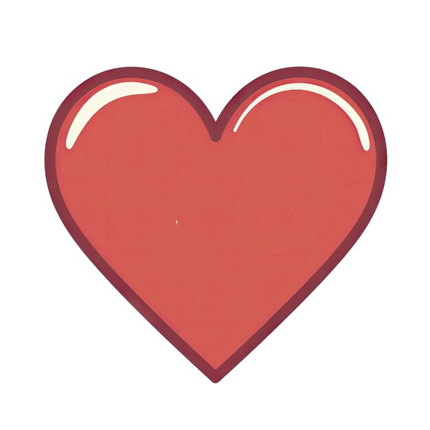 Vector vector heart shape stamp effect symbol