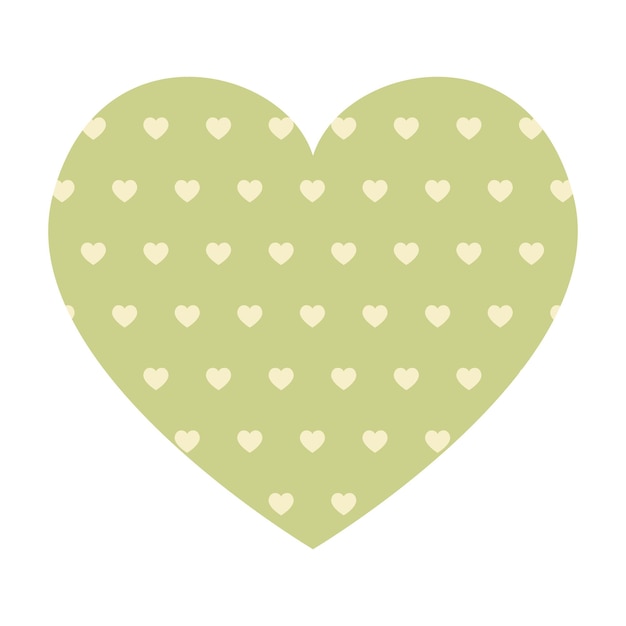 Premium Vector | Vector heart with dottedpattern