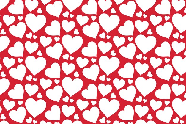 Vector hearts seamless pattern vector valentines day pattern valentines day background