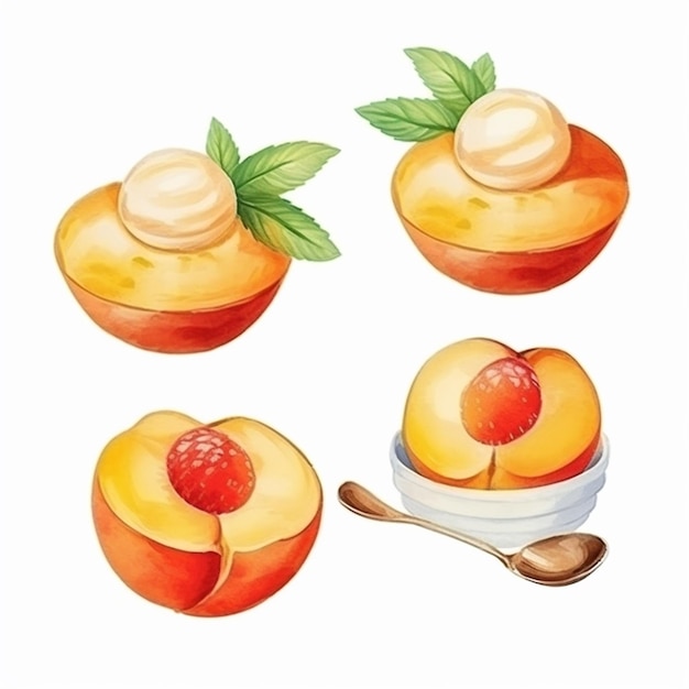 Vector vector heerlijke cakes set vector fruit en cake vector zoete gebakken cakes set vector cake