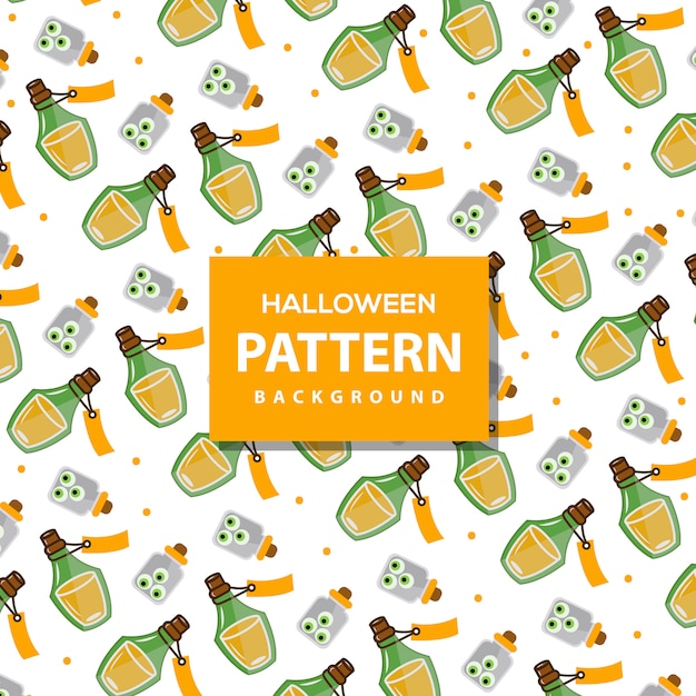 Vector Helloween Pattern Background 