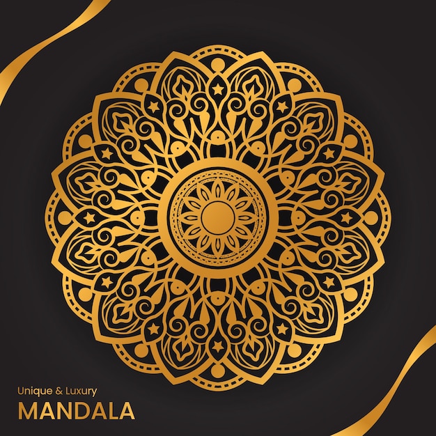 Vector Henna Mandala Pattern With Organic Shapes