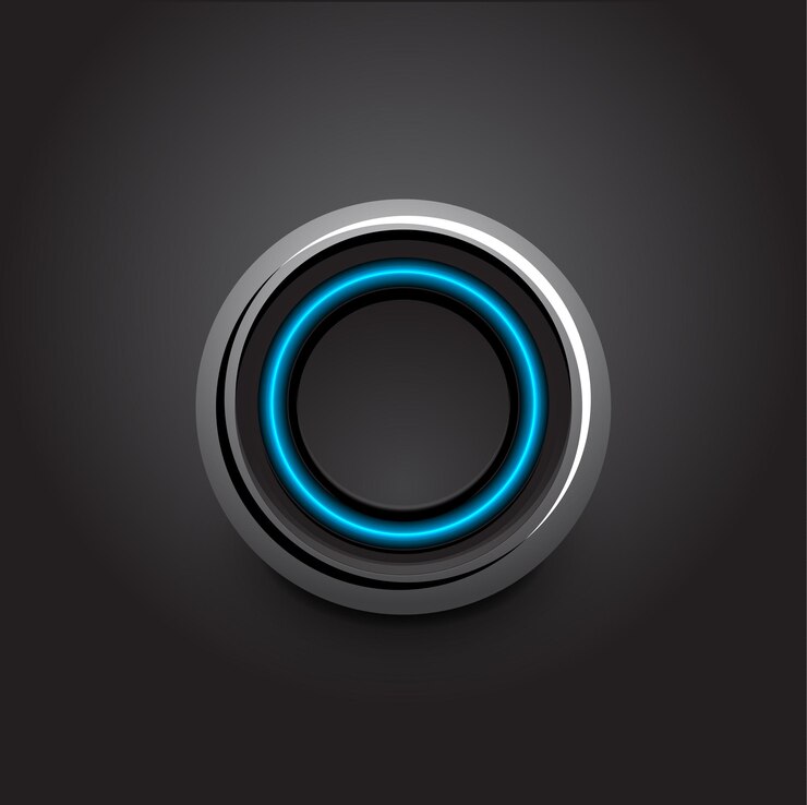 Vector vector hitech light button design