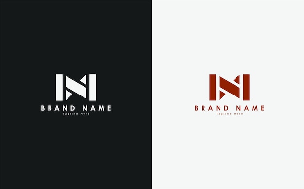 vector HN brieven logo ontwerp