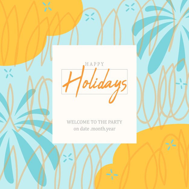 Vector vector of holiday artistic templates