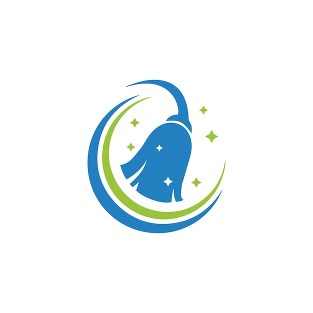 Vector home cleaning logo