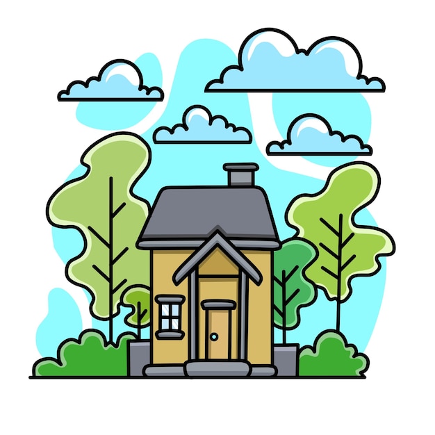 Vector home icon illustration