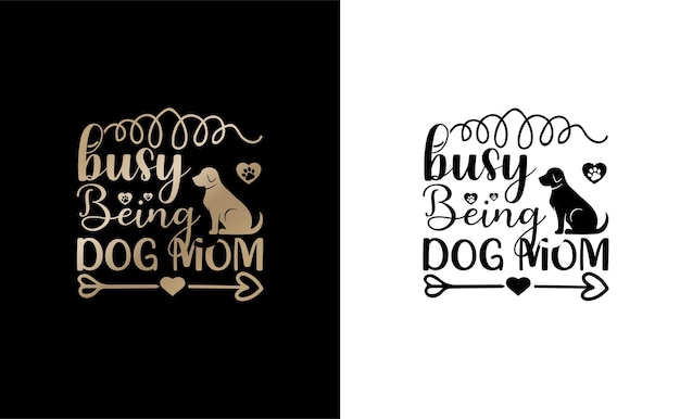 Vector vector hond t-shirt ontwerp