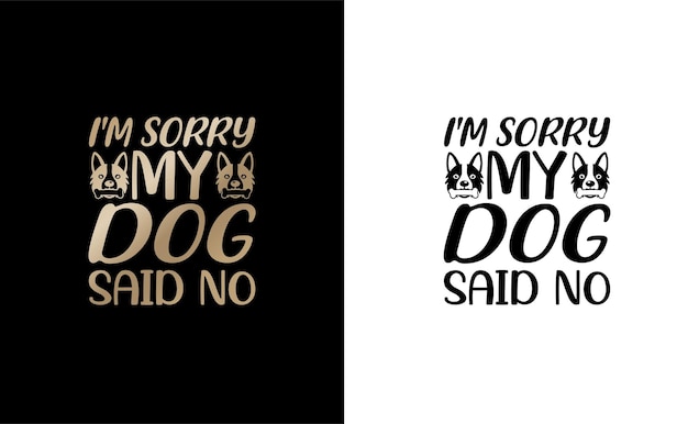 Vector hond T-shirt ontwerp