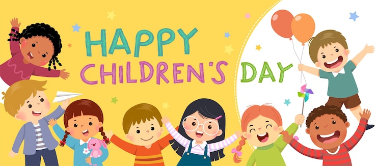 Premium Vector | Vector horizontal banners world childrens day on ...