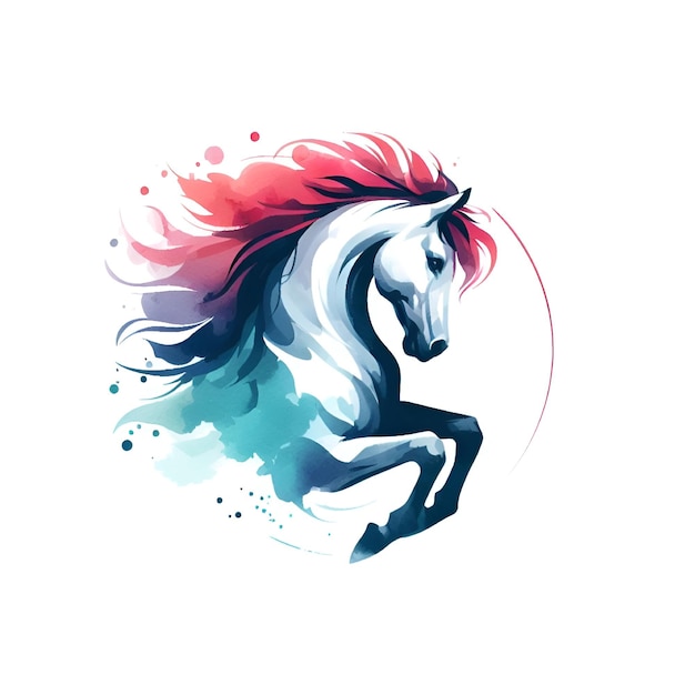 Vector vector horse art paint logo