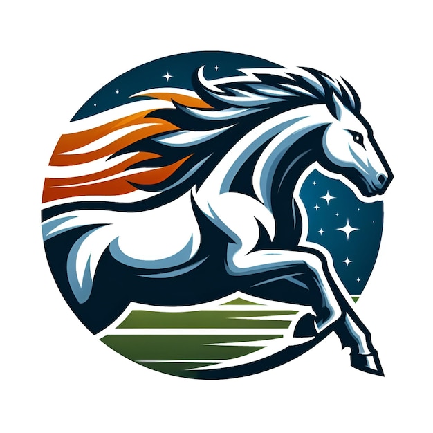 Vector vector horse art paint logo