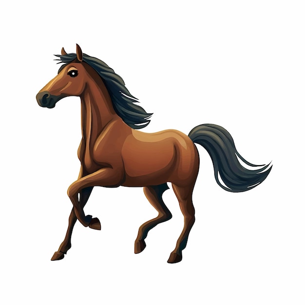 vector horse isolated on a white background