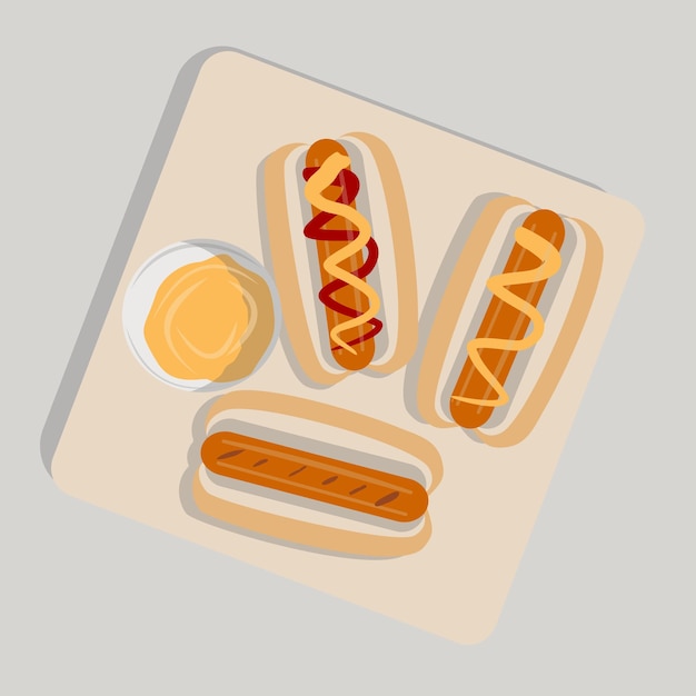 Vector vector hotdog