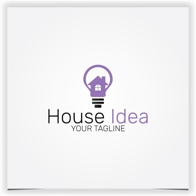 Vector house idea logo modello design creativo premium elegante modello vettoriale eps 10