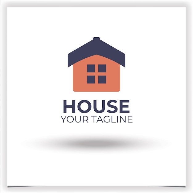 Vector vector house logo design template