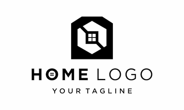 векторная форма дома с оконной крышей для дизайна логотипа здания дома недвижимости