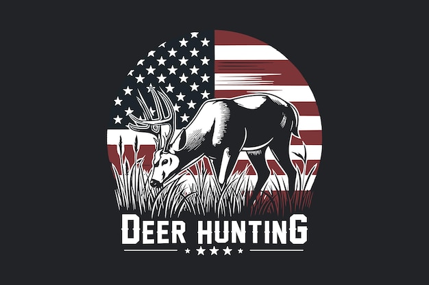 Vector vector hunting tshirt design custom shirt design for hunting lover