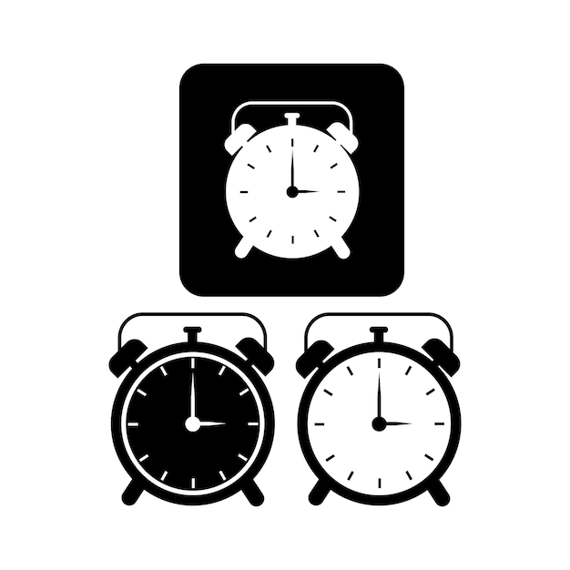 Vector icon alarm clock