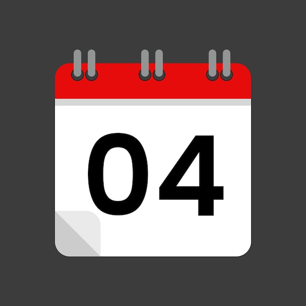 vector icon calendar date 04