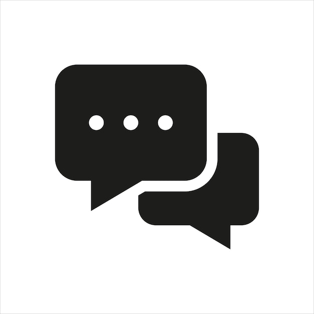 vector icon chat talk contact