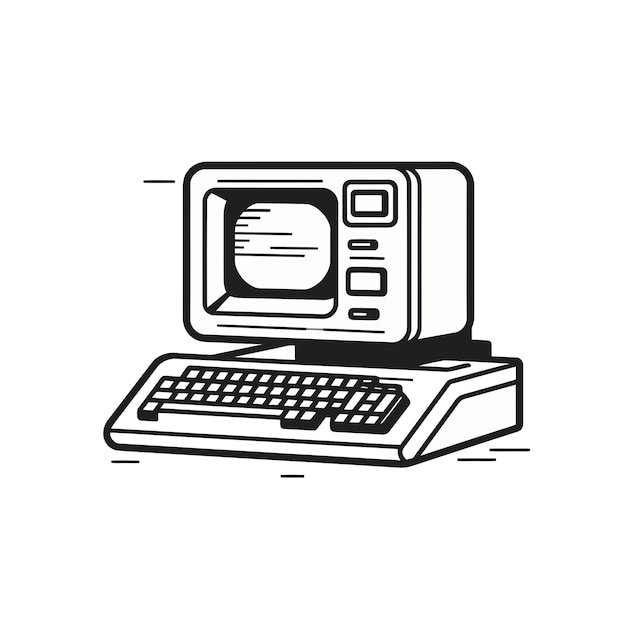 Vettore icona vettoriale di un computer portatile di design piatto
