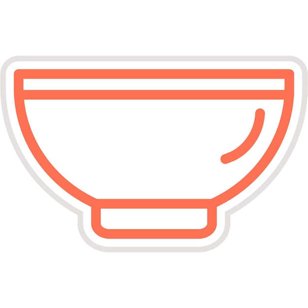 Vector Icon Design Illustratie Bowl