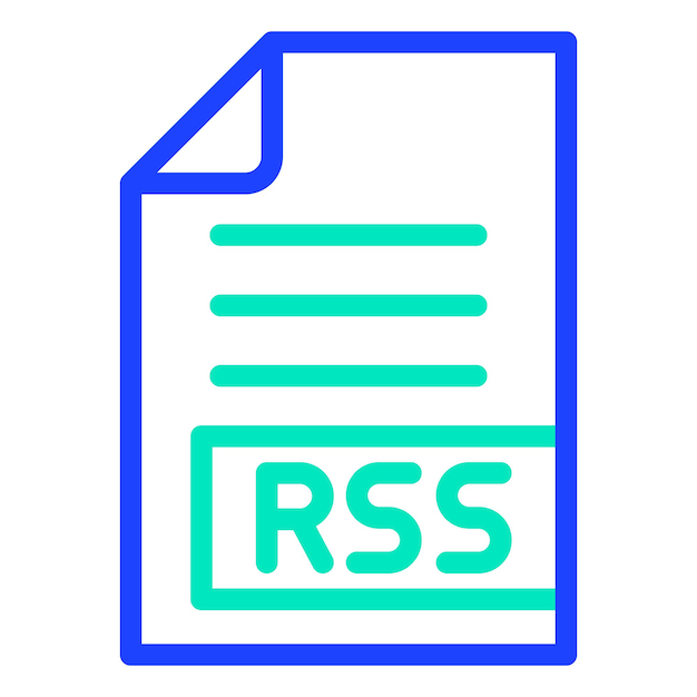 Vector Icon Design Illustratie RSS