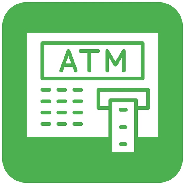 Vector Icon Design Illustratie van de geldautomaat