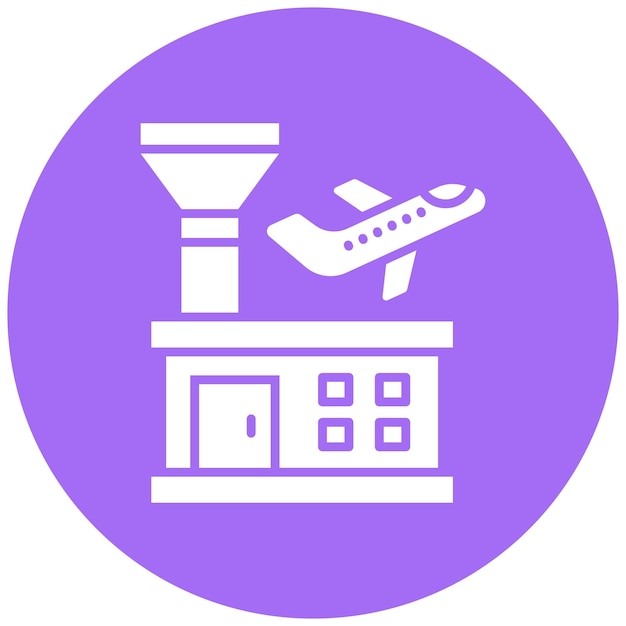 Vector vector icon design illustratie van de luchthaven