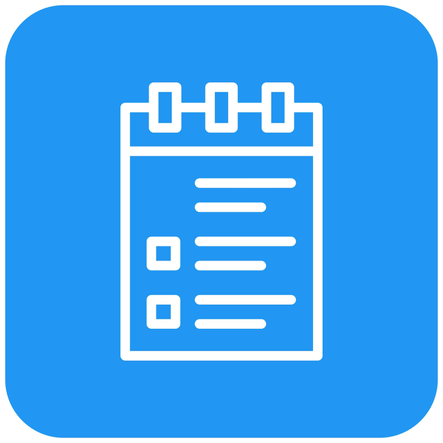 Vector Icon Design Illustratie van de Notepad