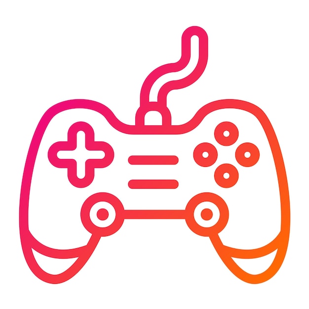 Vector Icon Design Illustratie van de spelcontroller