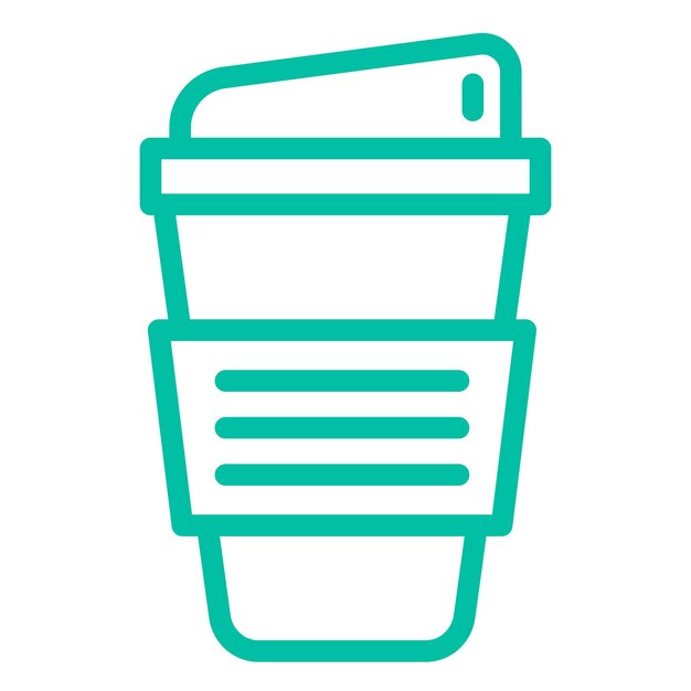Vector Icon Design Illustratie van een papieren beker