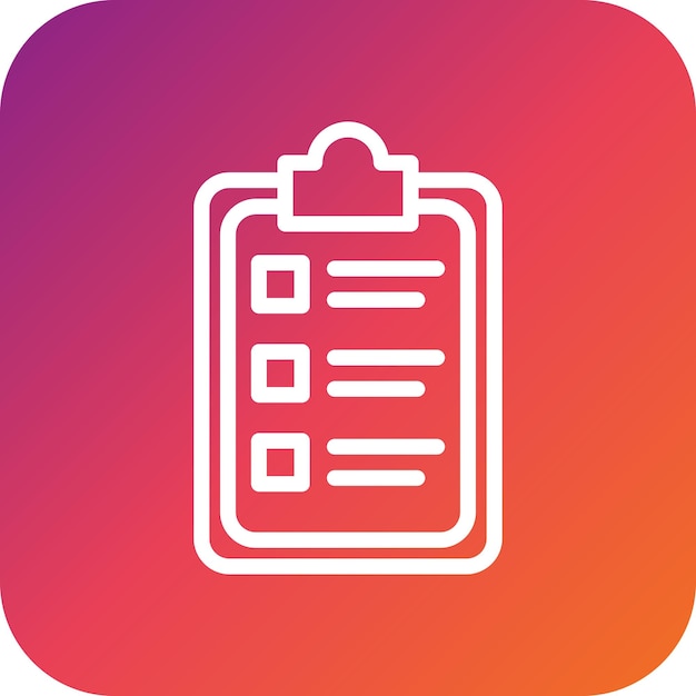 Vector Icon Design Illustratie van het klembord