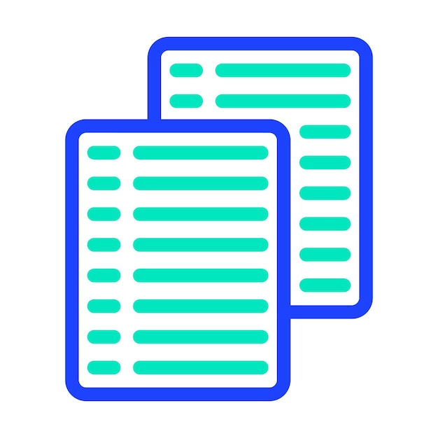 Vector Icon Design Illustratie van Papers