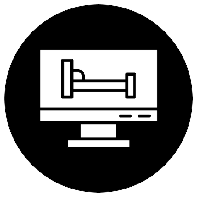 Vector Icon Design Illustratie voor het boeken van hotels