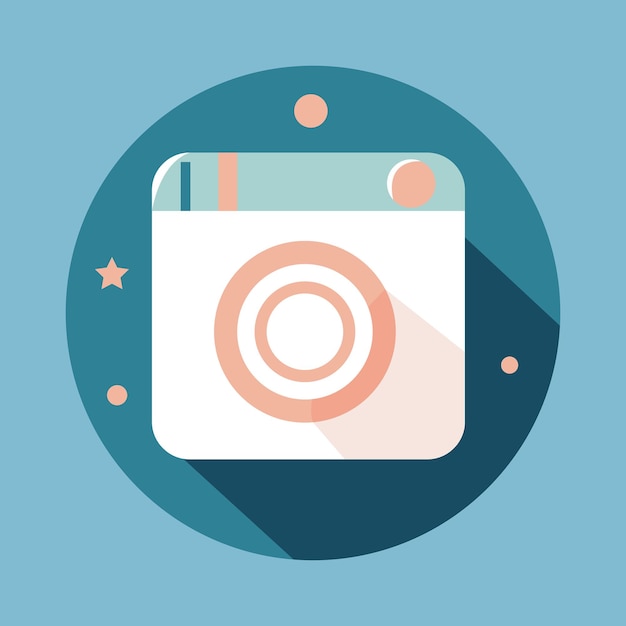 Vector icon highlight instagram soft blue favorite story