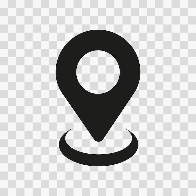 vector icon location pin gps map 3d