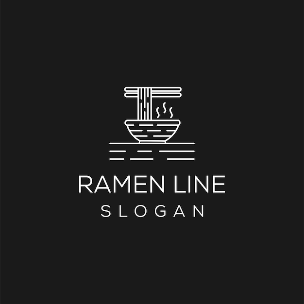 Vector icon and logo for italian pasta or noodles editable outline stroke size line flat contour