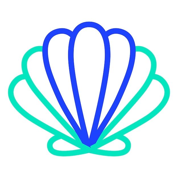 Vector Icon Ontwerp Shell Illustratie