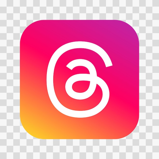 Vector vector icon threads intagram social media icon