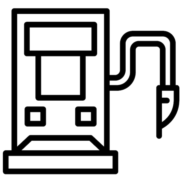 Vector-iconen van tankstations illustratie van Auto Racing-iconset